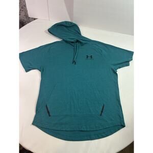 Under Armour HeatGear Training Hoodie Short Sleeve Running Boxing Tee LG